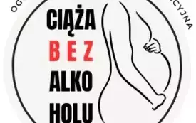 og&oacute;lnopolska kampania edukacyjna ciąża bez alkoholu logo białe