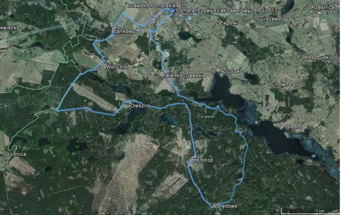 Ścieżka rowerowa - pomarańczowa