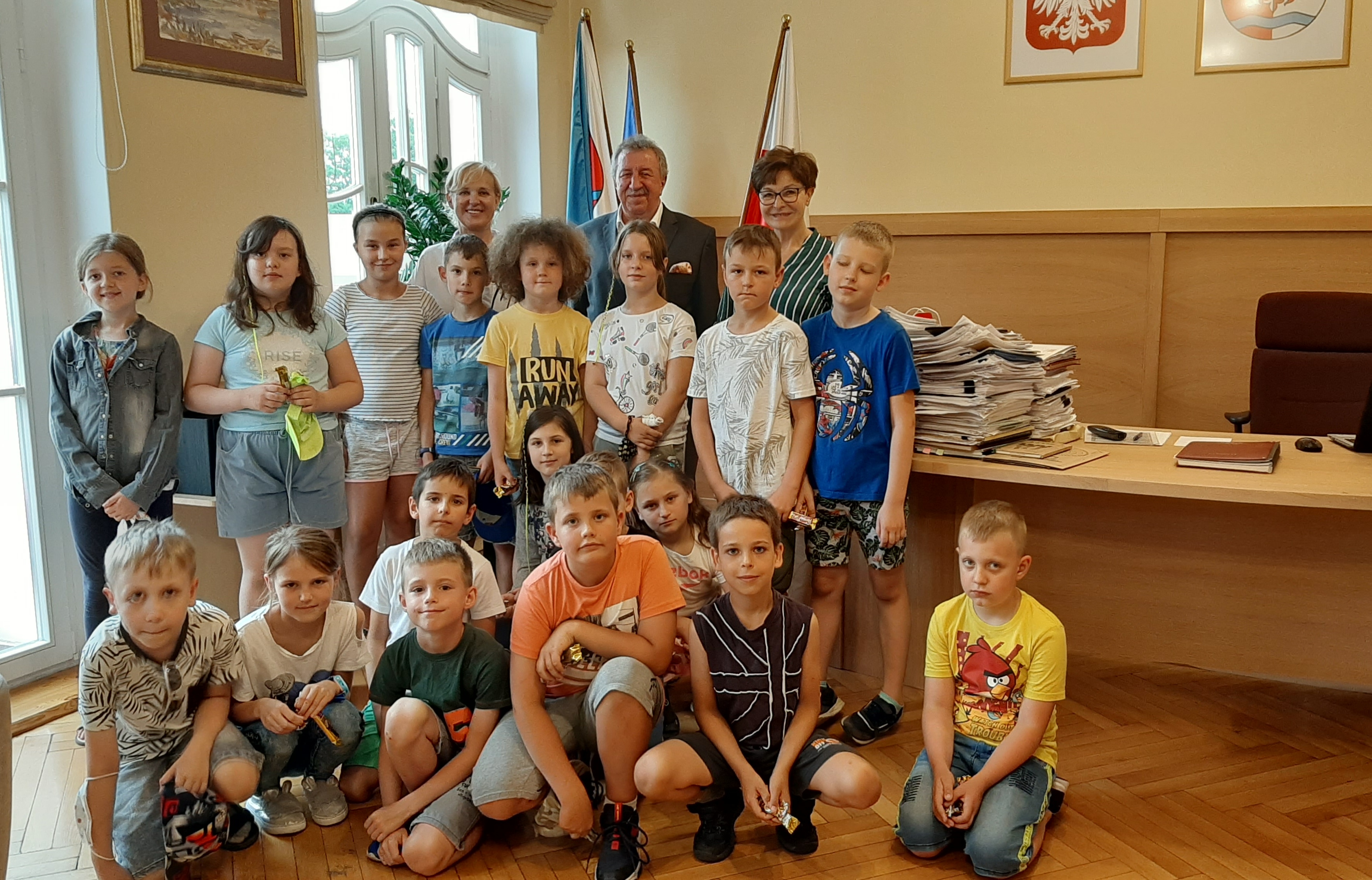 Uczniowie SP 1 w&nbsp;Drawsku Pomorskim w&nbsp;starostwie 