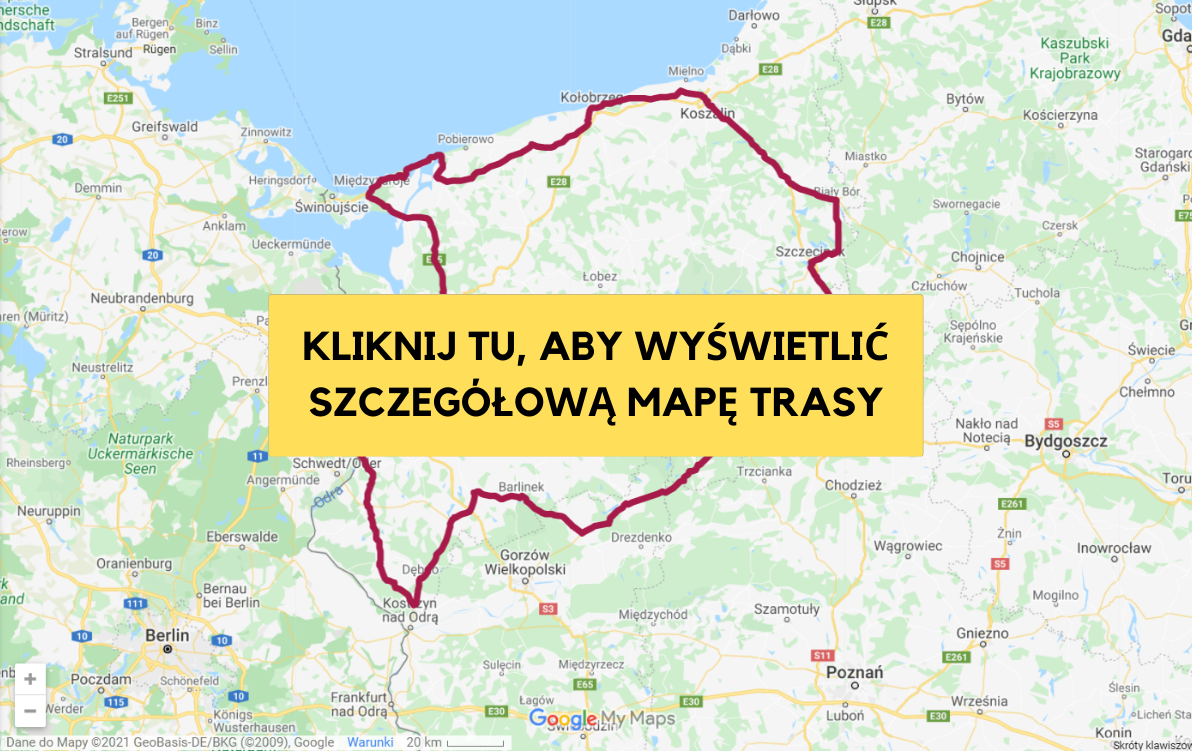 Mapa trasy Duża Obwodnica