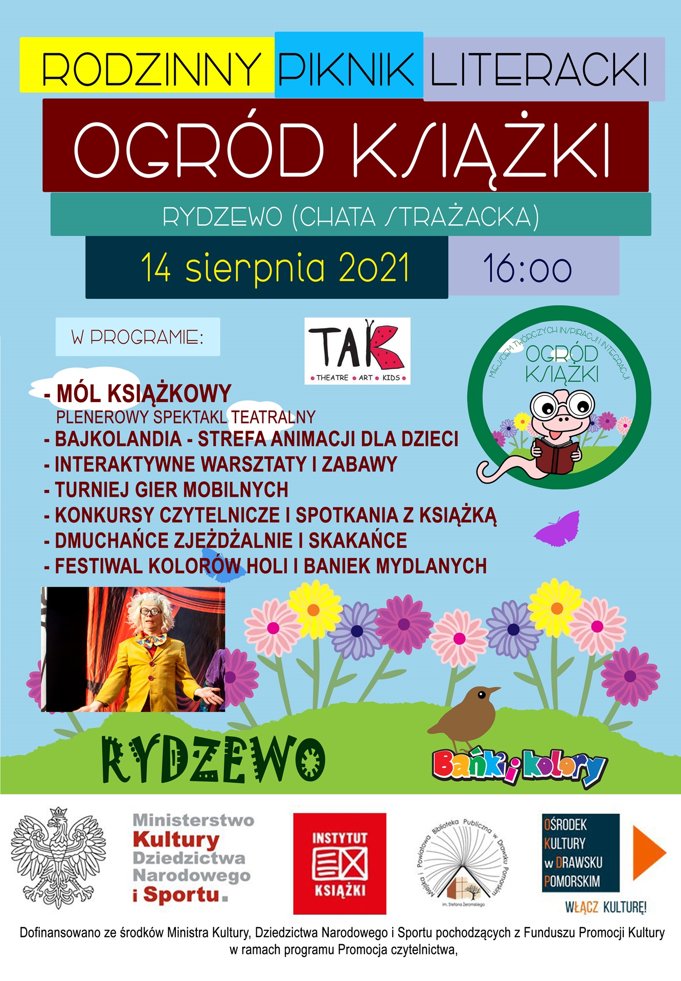 Rodzinny Piknik Literacki - Ogród Książki w Rydzewie