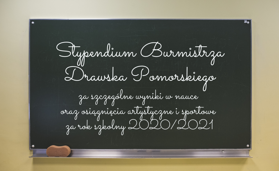Grafika dotycząca stypendium burmistrza