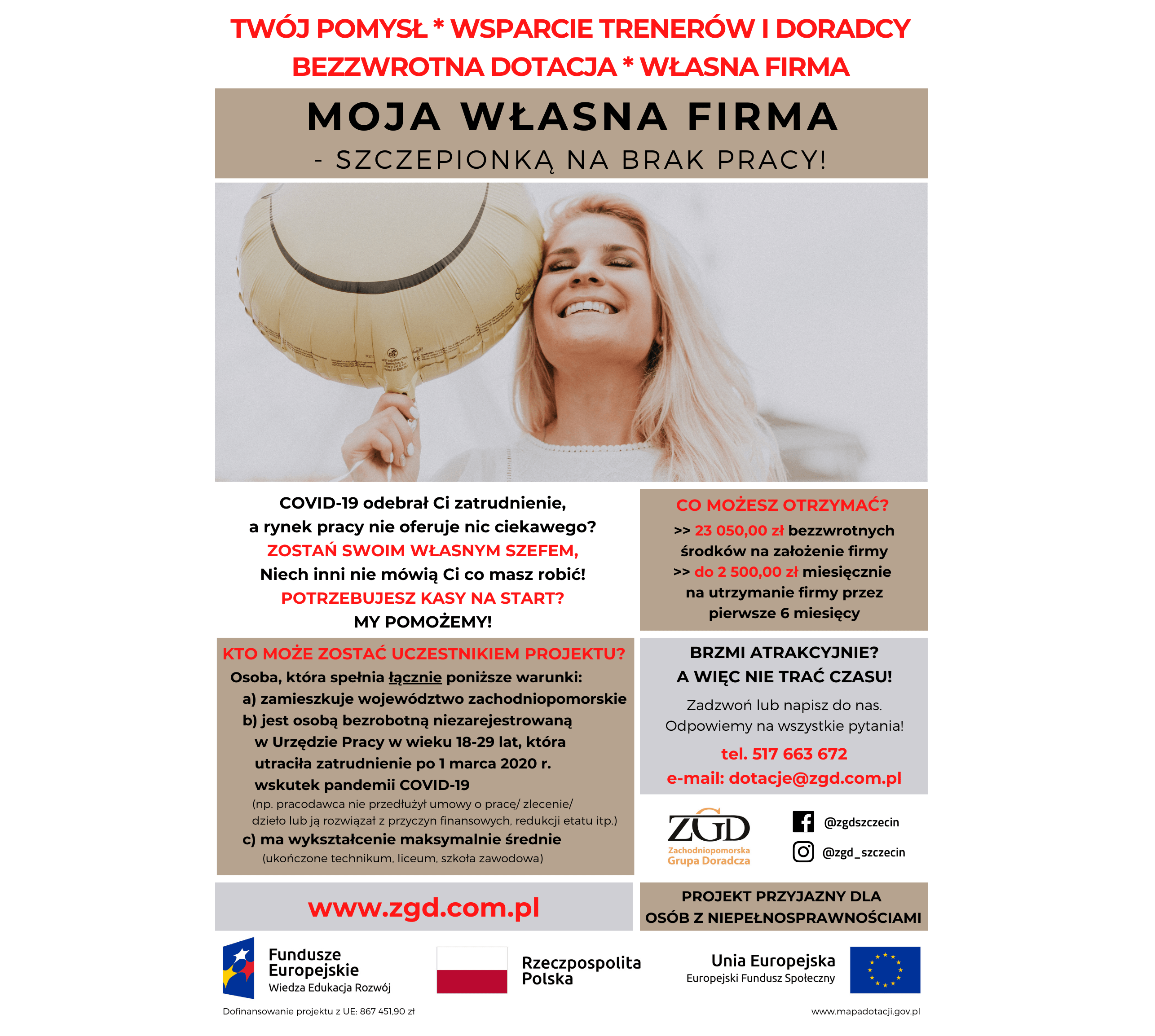 Projekt "Moja Własna Firma" Projekt "Moja Własna Firma" - plakat