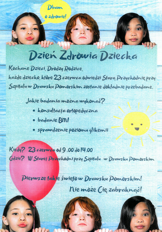Plakat Dzień Zdrowia Dziecka
