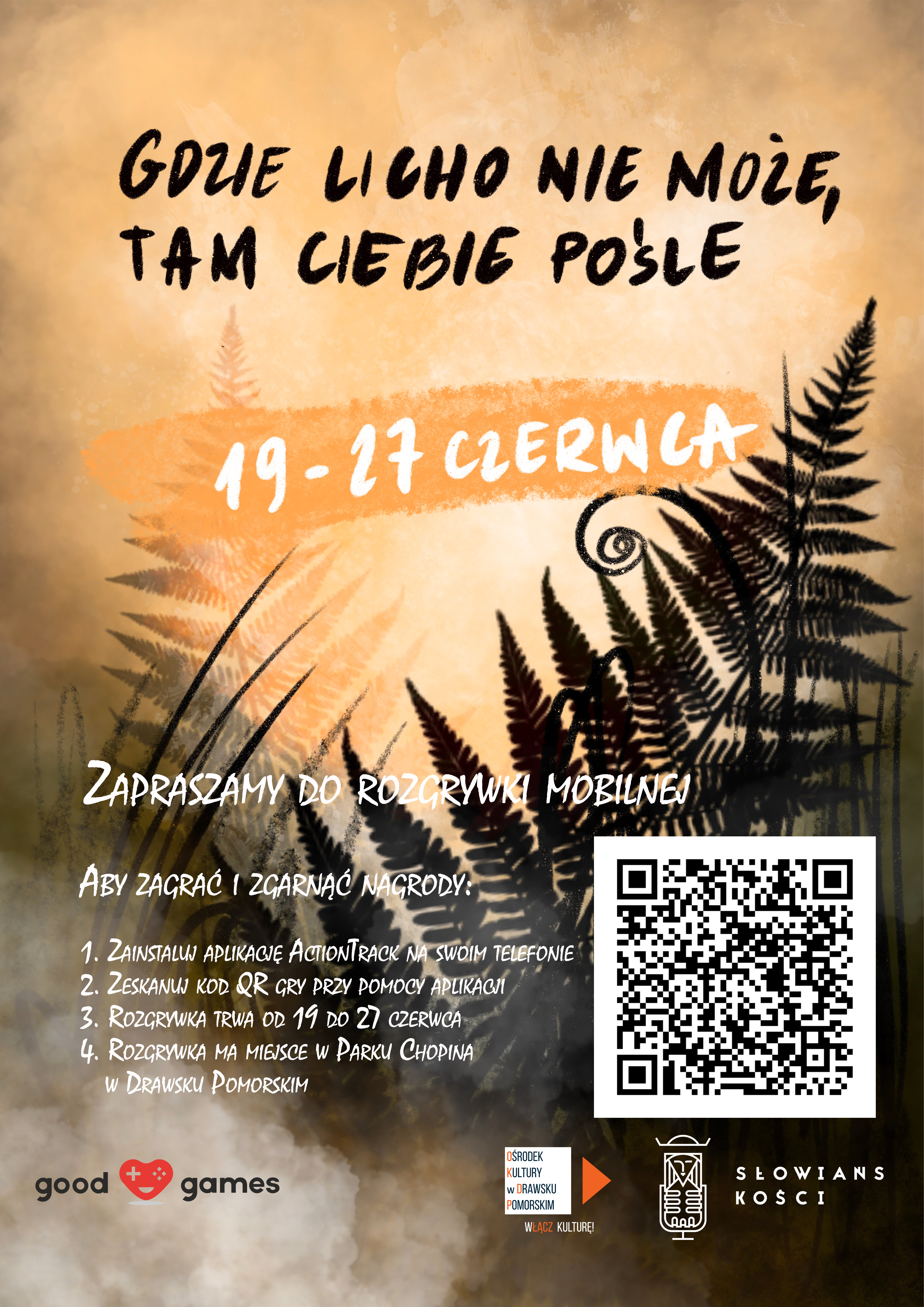 Plakat "Gdzie licho nie może tam ciebie pośle"