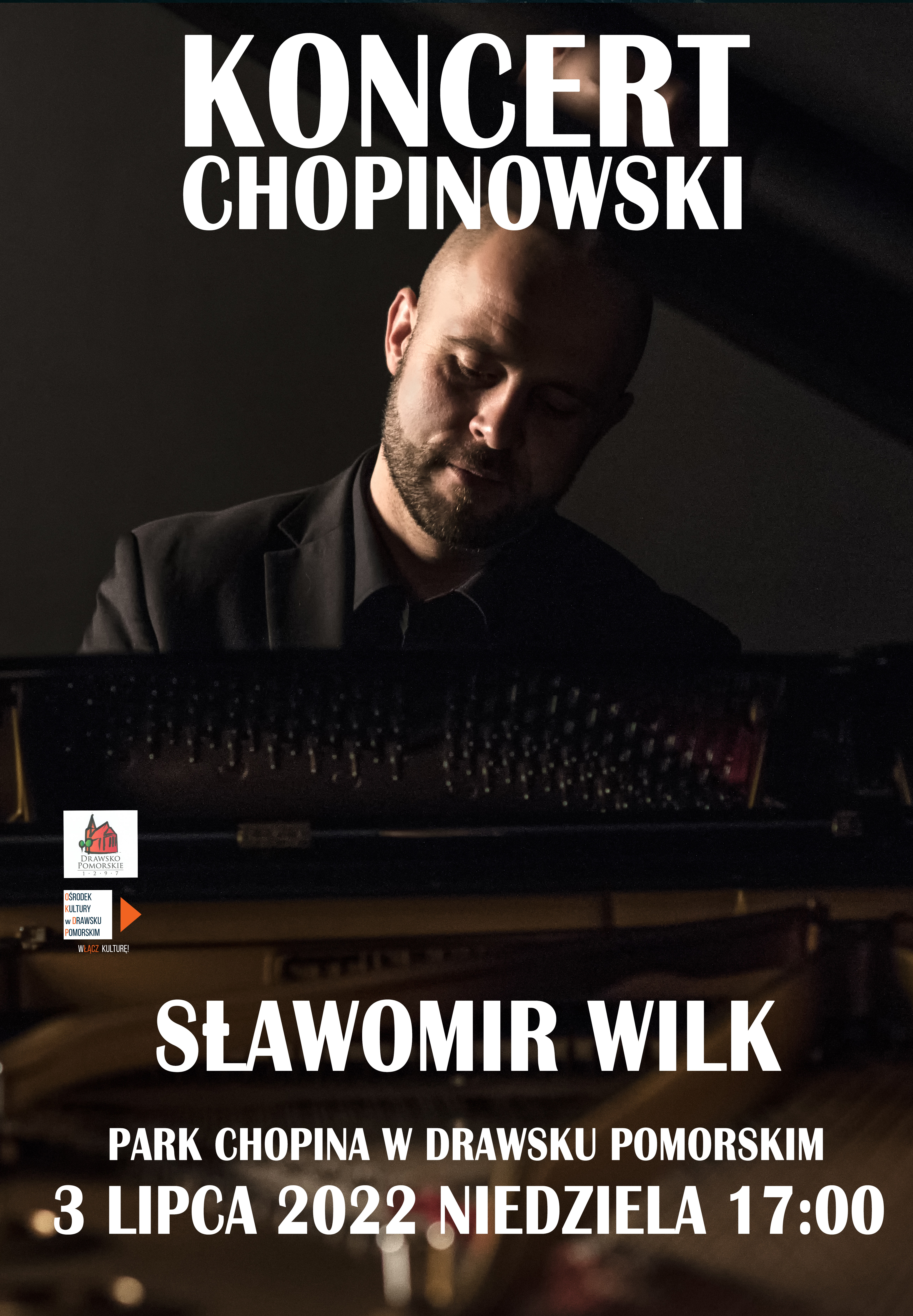Plakat dotyczący koncertu chopinowskiego