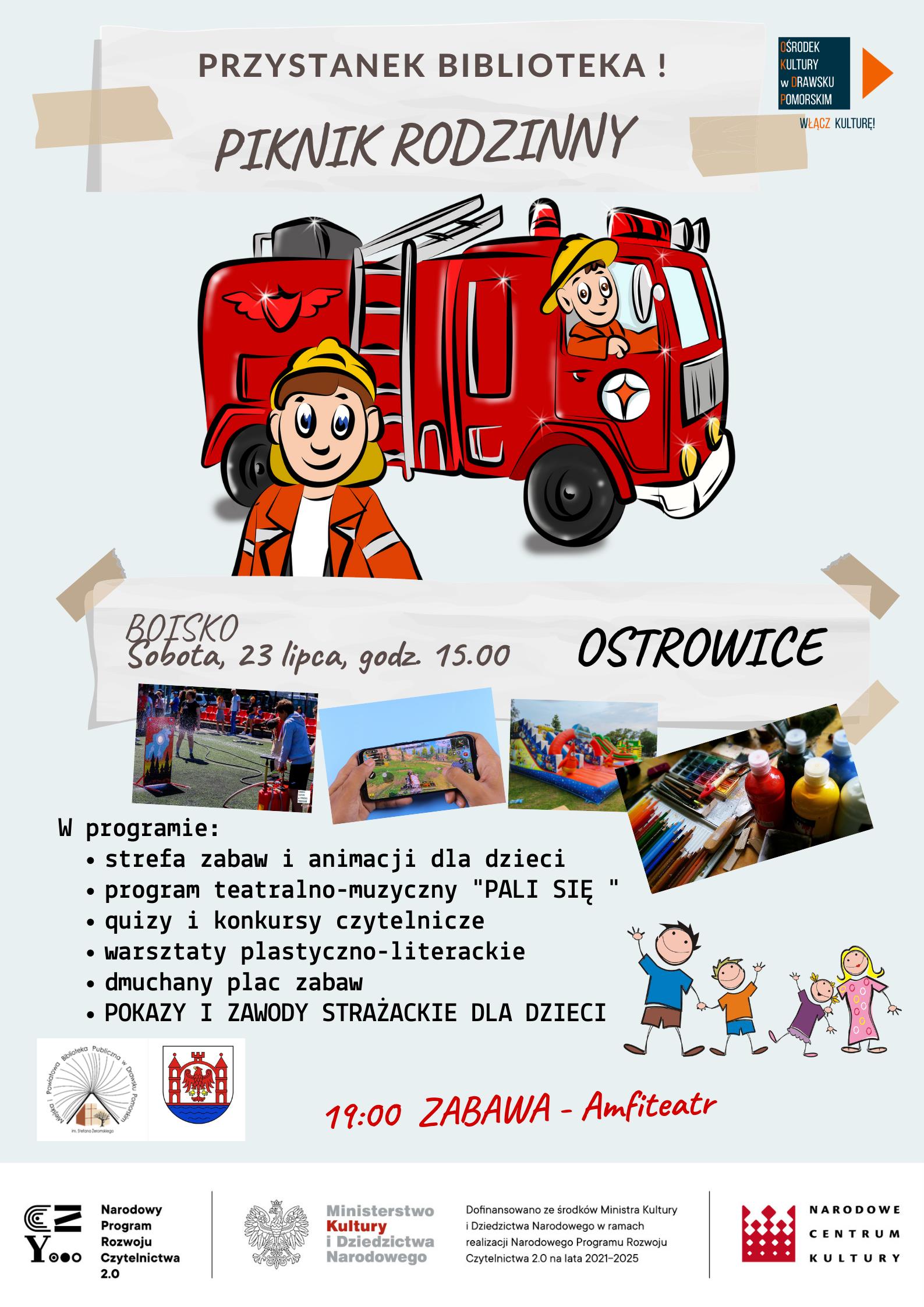 Plakat dotyczący wydarzenia "Piknik rodzinny"