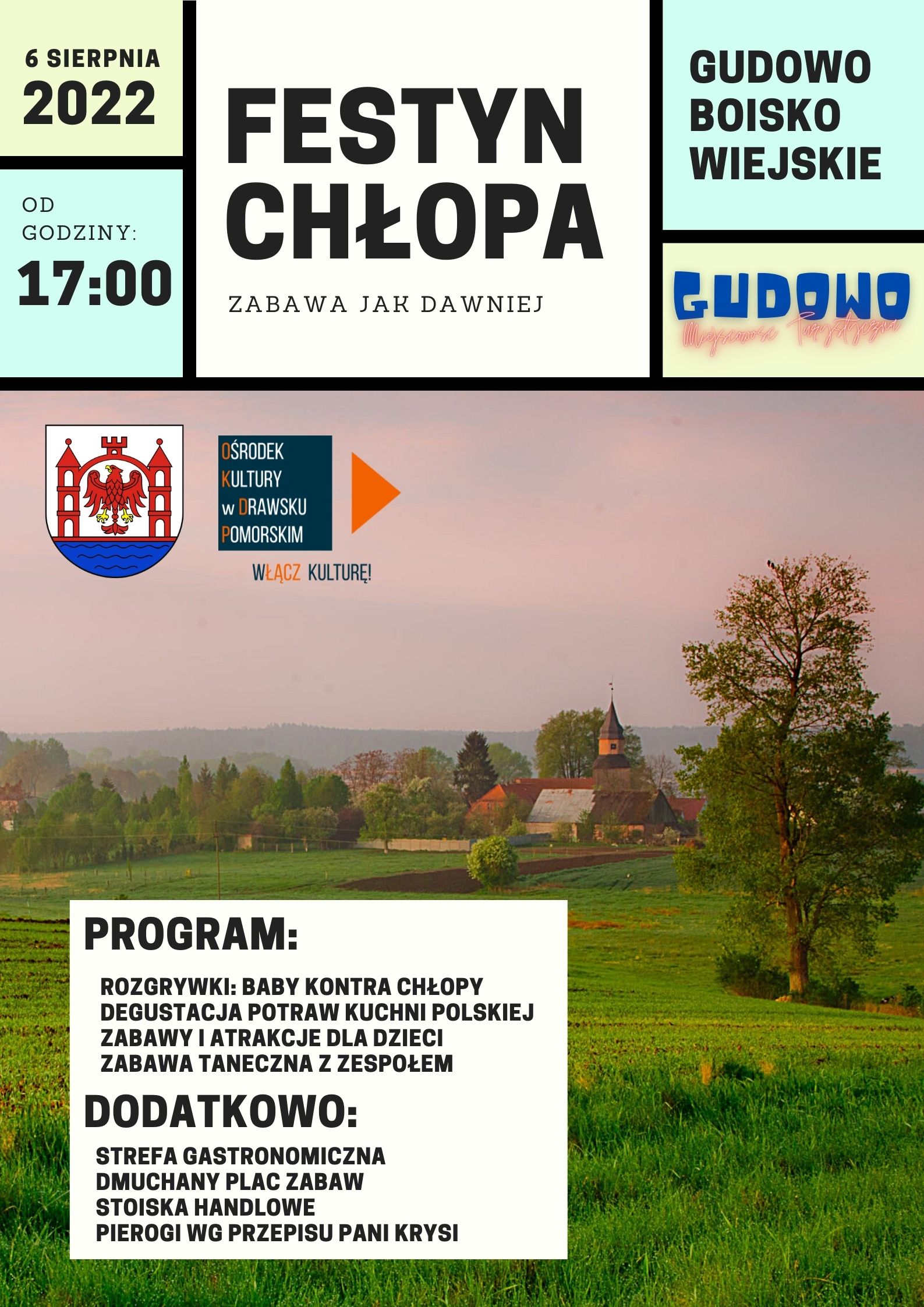 Plakat dotyczący wydarzenia "Festyn Chłopa"