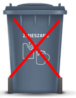 kosz na&nbsp;śmieci zmieszane