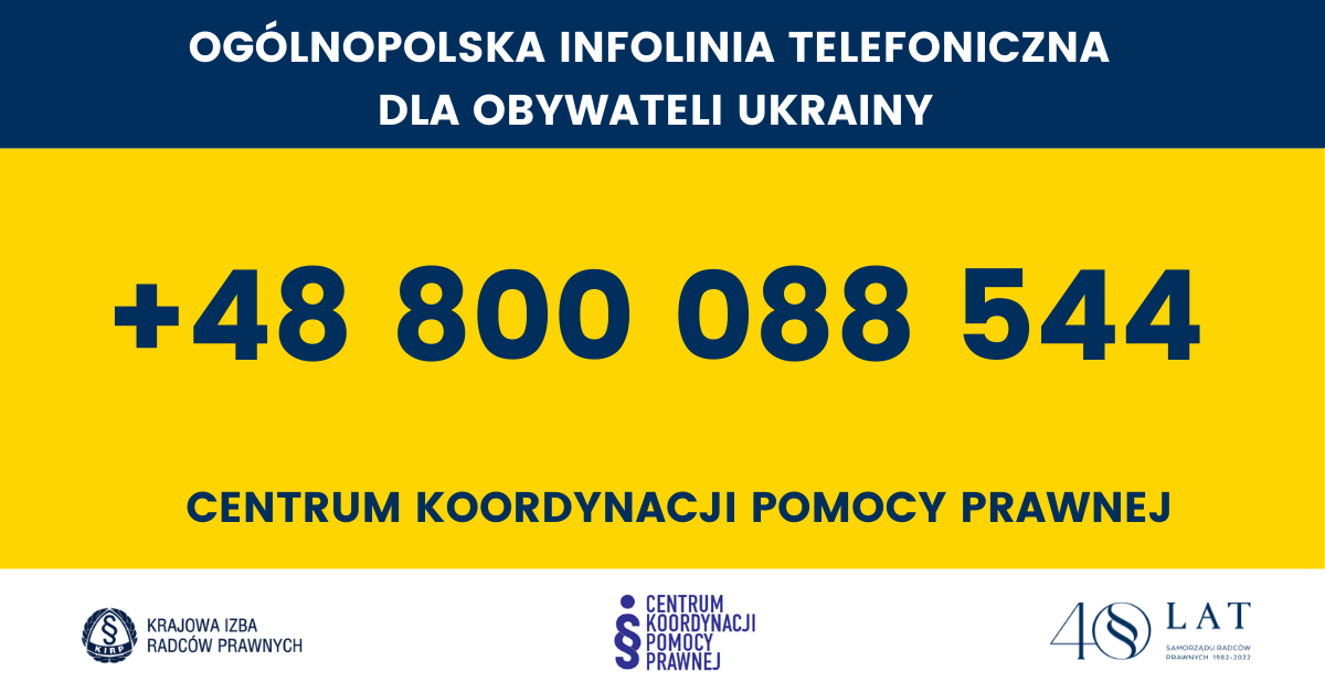 Grafika infolinia dla Ukraińców Grafika infolinia dla Ukraińców
