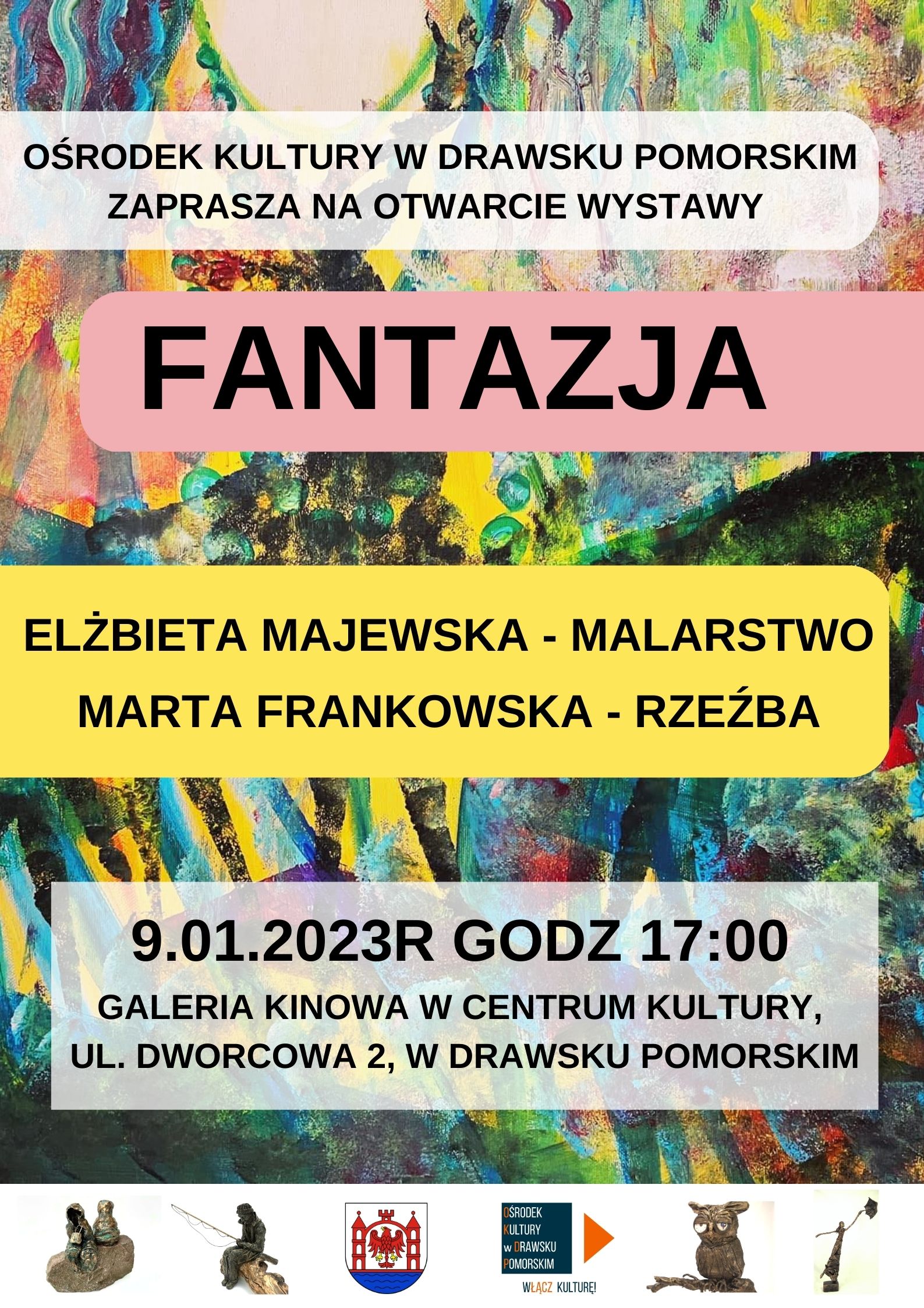 Plakat dotyczący wystawy "Fantazja"