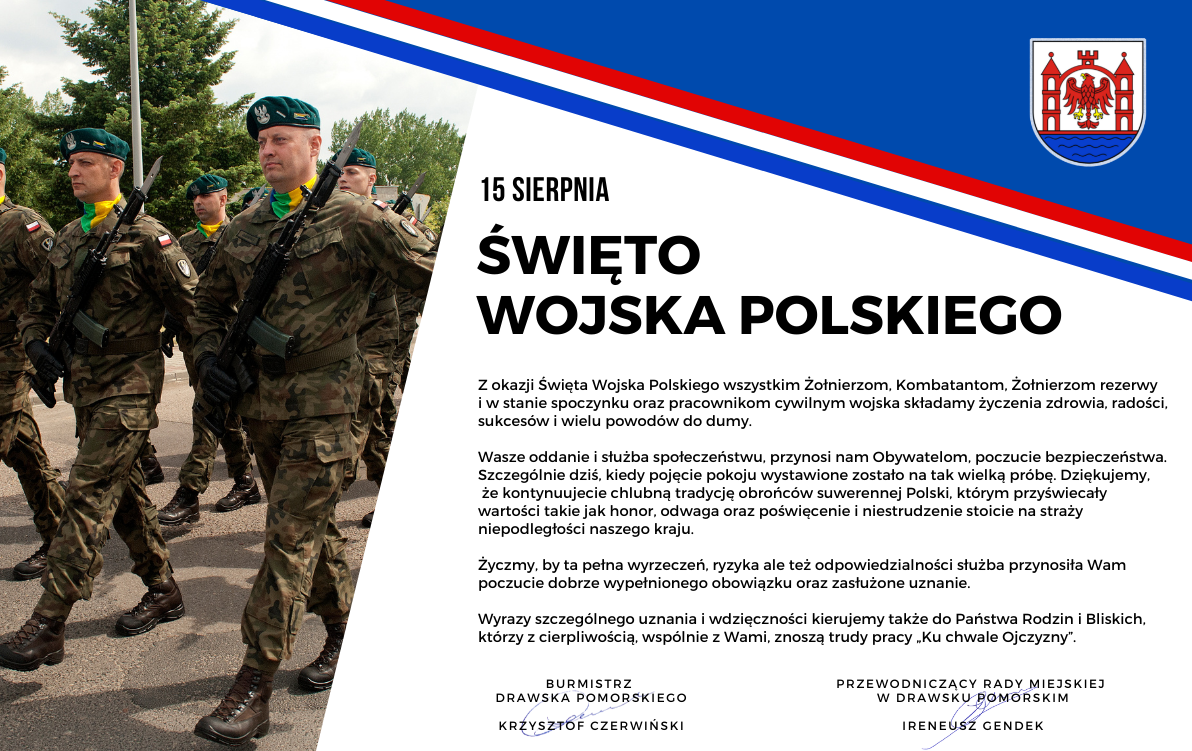 Życzenia z okazji Święta Wojska Polskiego