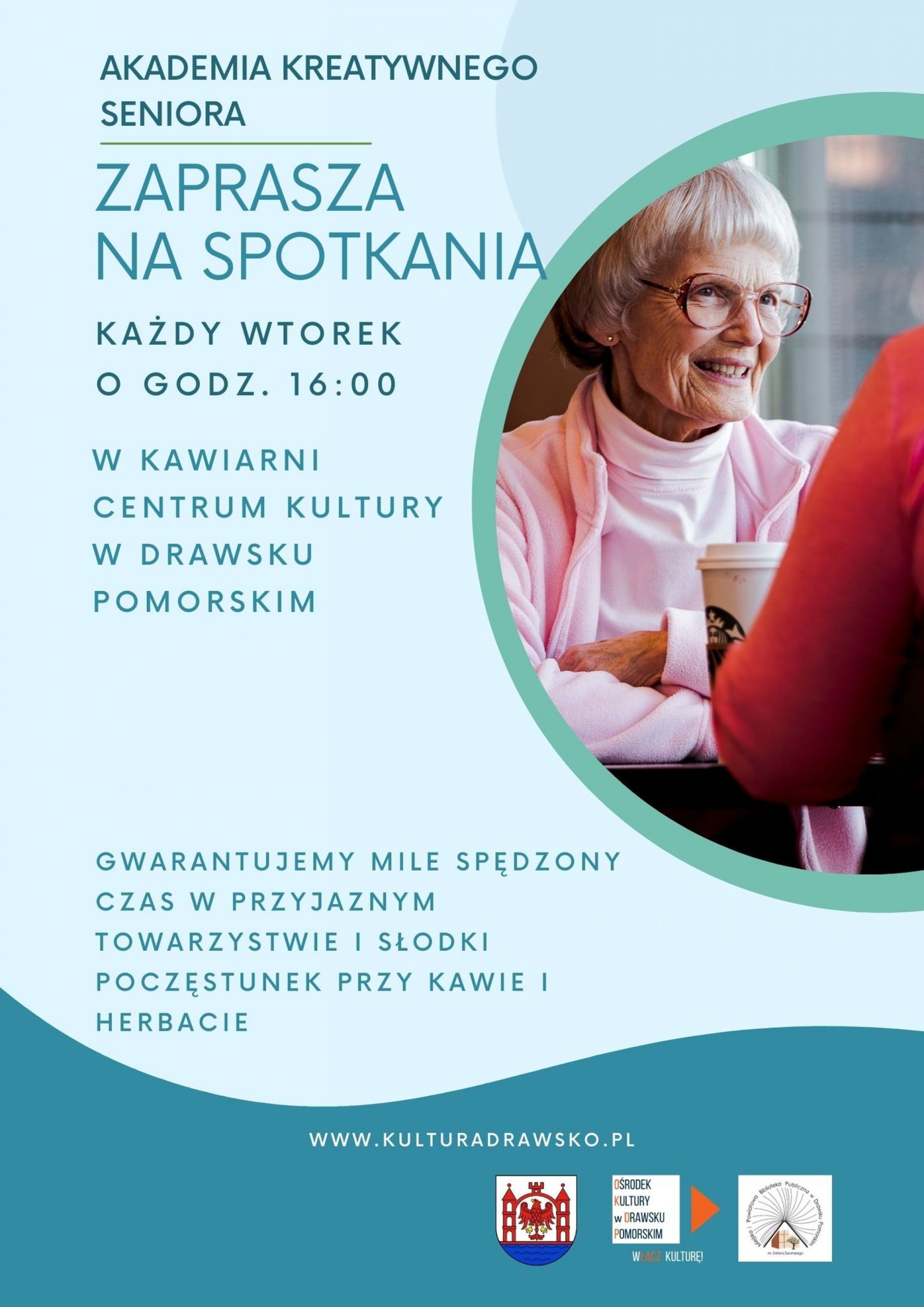 Plakat dotyczący Akademii Aktywnego Seniora