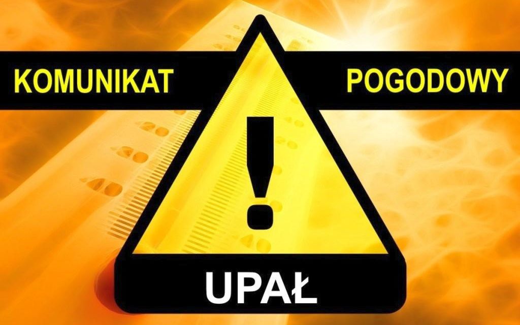 komunikat,upał,ostrzeżenie