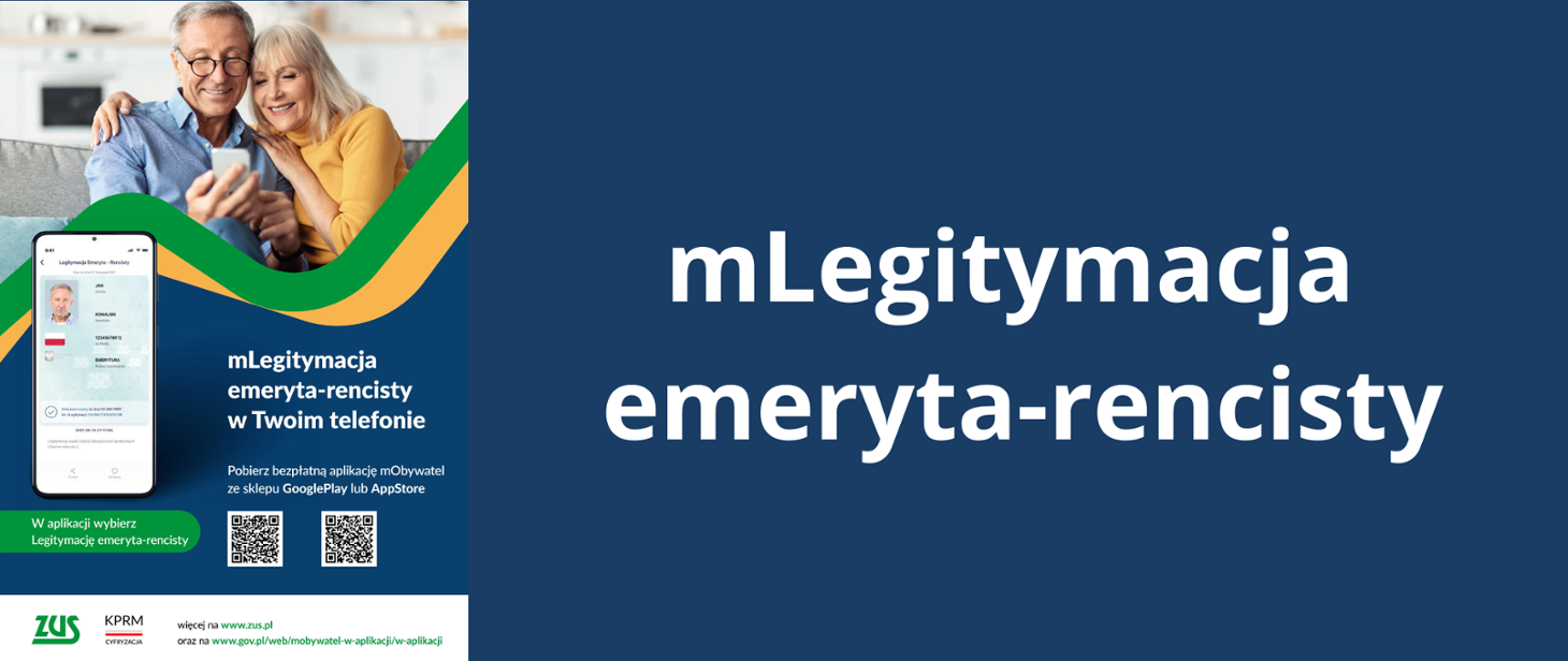Grafika dotyczy mLegitymacji dla emertów i rencistów