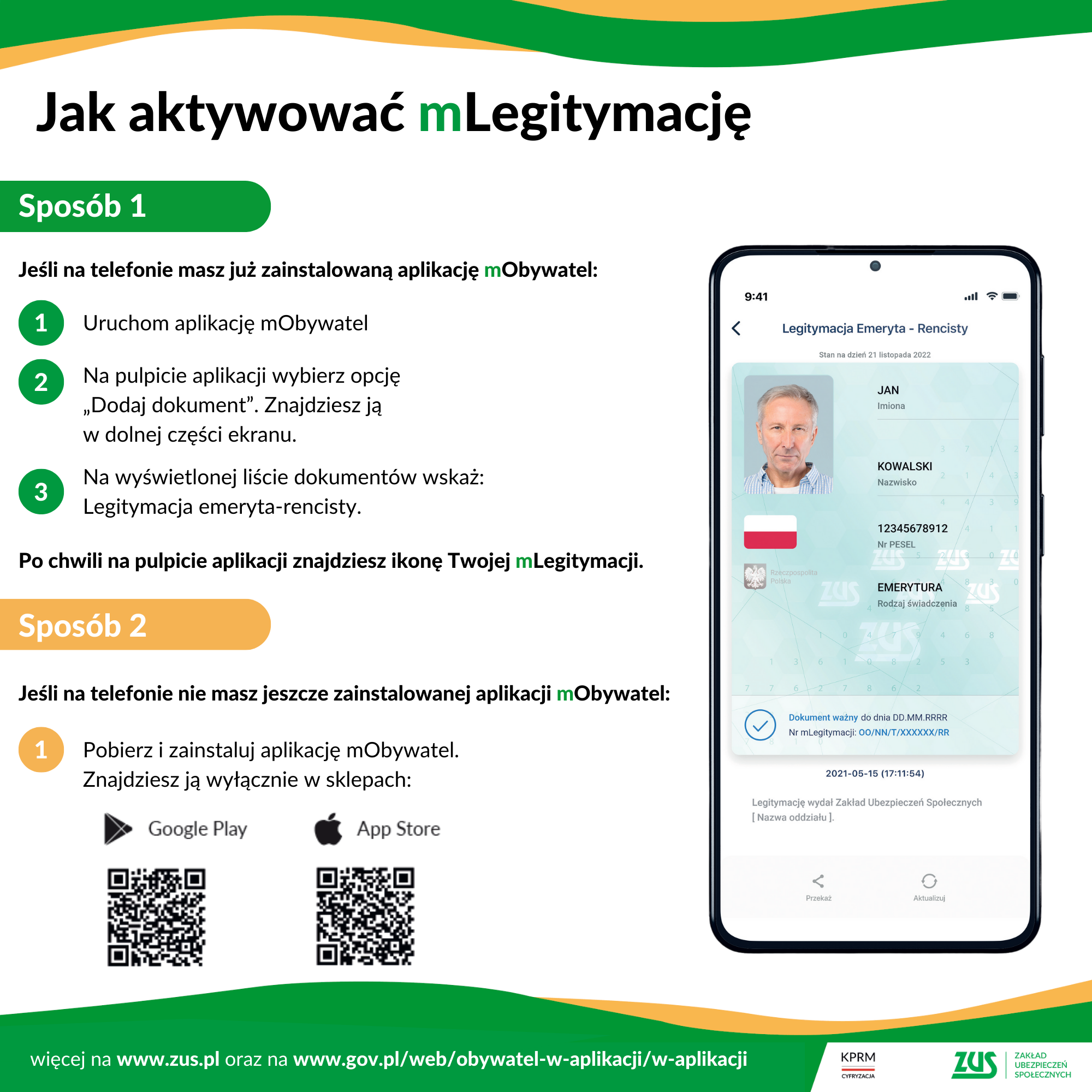 Jak aktywować legitymację emeryta rencisty