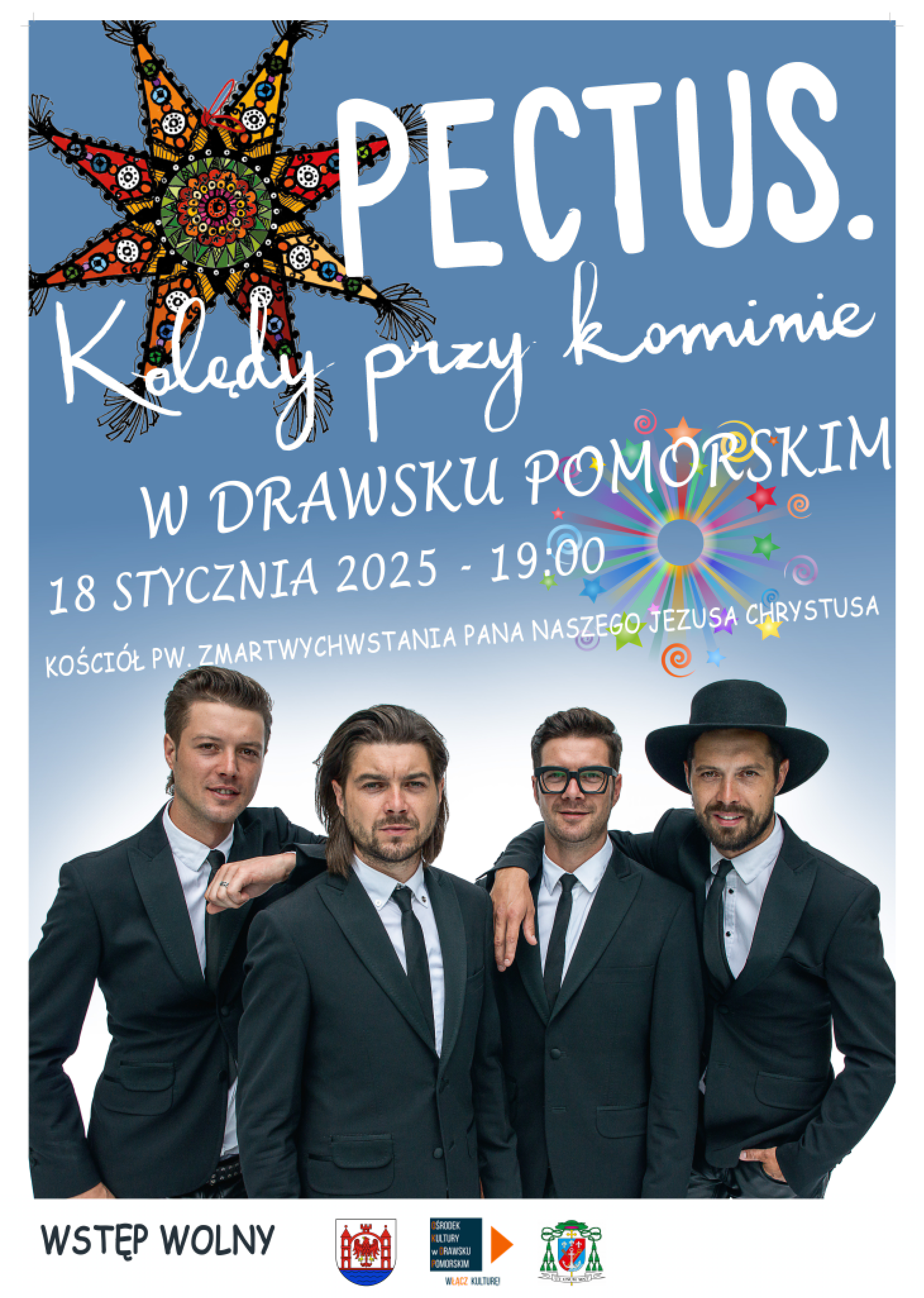 pectus kolędy plakat tło