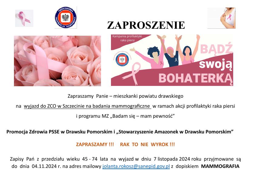 zaproszenie_zapisy_na_mammografię