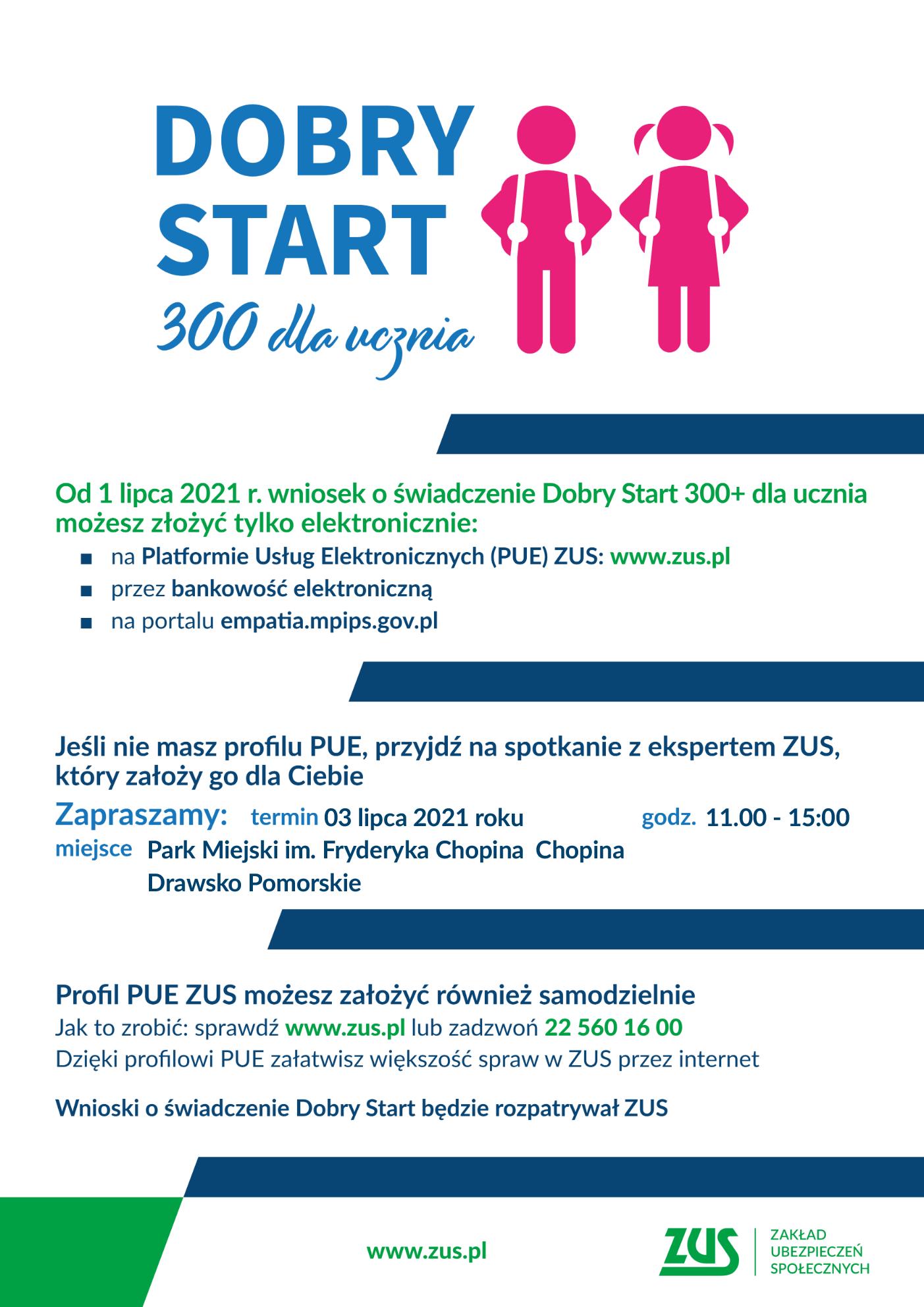 Plakat Dobry start 300+ Plakat Dobry start 300+