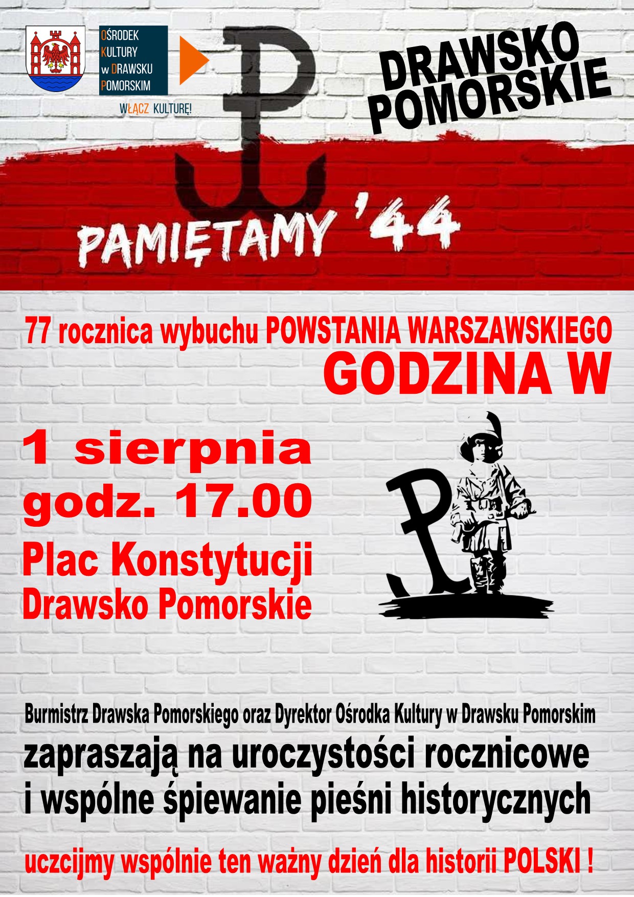 Obchody 1 sierpnia plakat