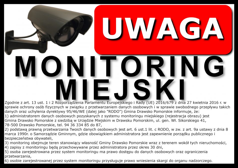 tabliczka monitoring 
