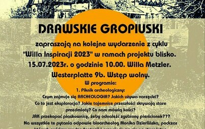 Zdjęcie do Zapraszamy na kolejne wydarzenie z cyklu "Willa Inspiracji 2023" w ramach projektu blisko.