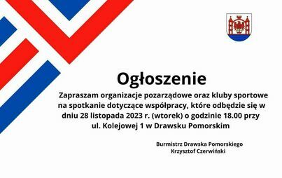 Zdjęcie do ZAPROSZENIE NA SPOTKANIE