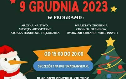 Zdjęcie do Kiermasz Bożonarodzeniowy w Drawsku Pomorskim