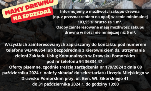 Zdjęcie do Drewno na sprzedaż 