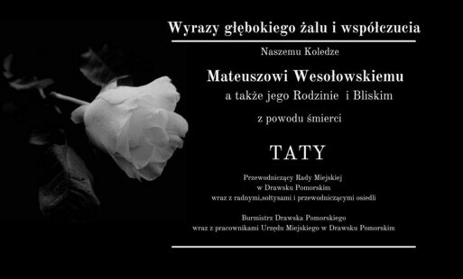 Zdjęcie do Kondolencje