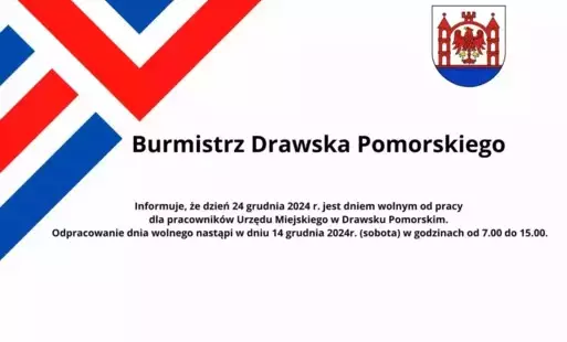 Zdjęcie do Informacja Burmistrza Drawska Pomorskiego