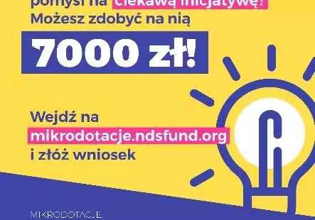 Zdjęcie do 7000 zł na lokalne przedsięwzięcia!