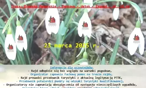 Zdjęcie do PTTK Drawsko Pomorskie zaprasza na rajd pieszy &bdquo;WITAMY WIOSNĘ"!