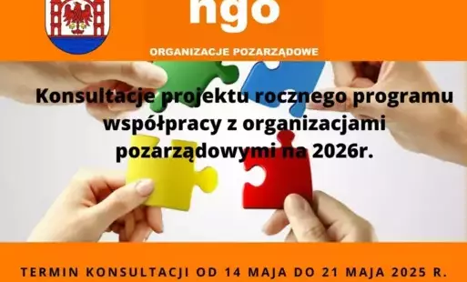 Zdjęcie do Konsultacje projektu Rocznego programu wsp&oacute;łpracy z organizacjami pozarządowymi na 2026r.