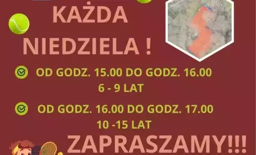 Zdjęcie do Treningi tenisa ziemnego dla dzieci i młodzieży &ndash; trwa nab&oacute;r