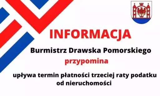Zdjęcie do Upływa termin płatności trzeciej raty podatku od nieruchomości.