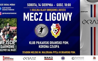 Zdjęcie do Klub Piłkarski Drawsko Pomorskie zaprasza na mecz z Koroną Człopą