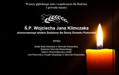 Zdjęcie do Kondolencje dla rodziny Ś.P. Wojciecha Jana Klimczaka