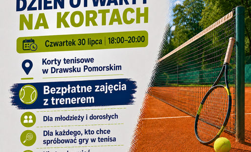 Zdjęcie do  Chcesz spr&oacute;bować gry w tenisa? Wpadnij na korty!