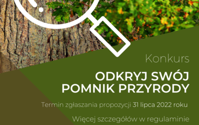 Zdjęcie do Kolejna edycja konkursu &bdquo;Odkryj sw&oacute;j pomnik przyrody&rdquo;