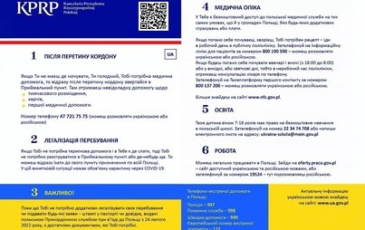 Zdjęcie do Ulotki dla uchodźc&oacute;w wojennych z Ukrainy