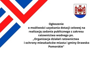 Zdjęcie do Ogłoszenie o możliwości uzyskania dotacji celowej na realizację zadania publicznego z zakresu ratownictwa wodnego