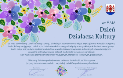 Zdjęcie do Życzenia z okazji Dnia Działacza Kultury