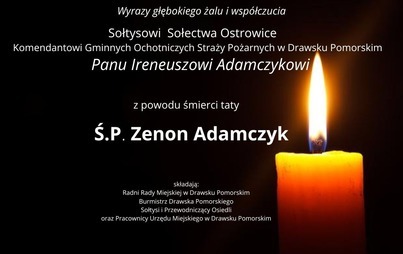 Zdjęcie do Wyrazy głębokiego żalu i wsp&oacute;łczucia