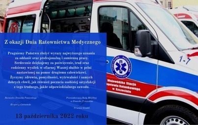 Zdjęcie do Życzenia z okazji Dnia Ratownictwa Medycznego