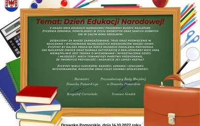 Zdjęcie do Życzenia z okazji Dnia Edukacji Narodowej