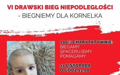 Zdjęcie do VI DRAWSKI BIEG NIEPODLEGŁOŚCI &ndash; Biegniemy dla Kornelka