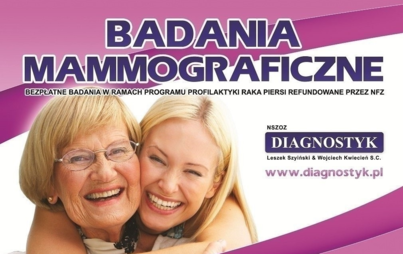 Zdjęcie do Bezpłatna mammografia dla kobiet w wieku od 50 do 69 lat