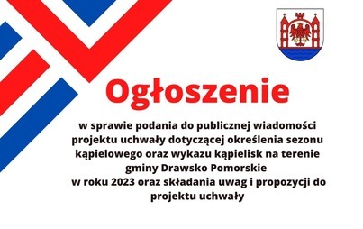 Zdjęcie do Ogłoszenie w sprawie podania do publicznej wiadomości projektu uchwały