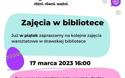 Zdjęcie do Warsztaty niespodzianka 17 marca 2023 roku w drawskiej bibliotece 